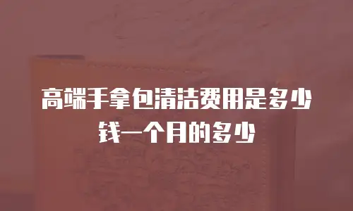 高端手拿包清洁费用是多少钱一个月的多少