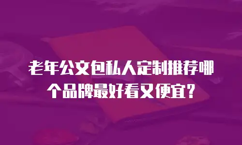 老年公文包私人定制推荐哪个品牌最好看又便宜？