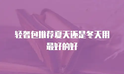 轻奢包推荐夏天还是冬天用最好的好