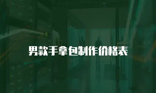 男款手拿包制作价格表