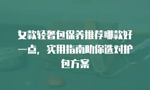 女款轻奢包保养推荐哪款好一点，实用指南助你选对护包方案