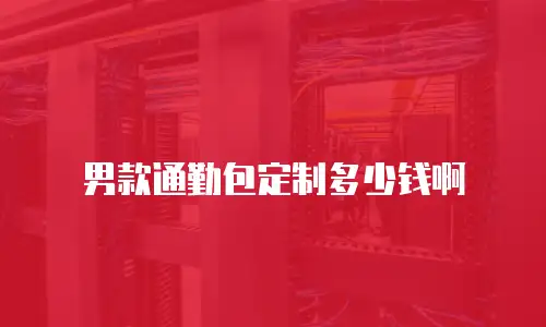 男款通勤包定制多少钱啊