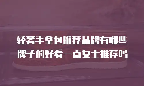 轻奢手拿包推荐品牌有哪些牌子的好看一点女士推荐吗