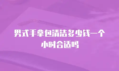 男式手拿包清洁多少钱一个小时合适吗