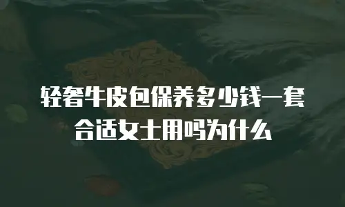 轻奢牛皮包保养多少钱一套合适女士用吗为什么
