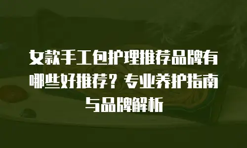 女款手工包护理推荐品牌有哪些好推荐？专业养护指南与品牌解析