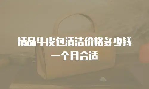 精品牛皮包清洁价格多少钱一个月合适