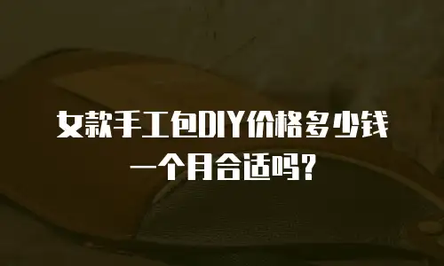 女款手工包DIY价格多少钱一个月合适吗？