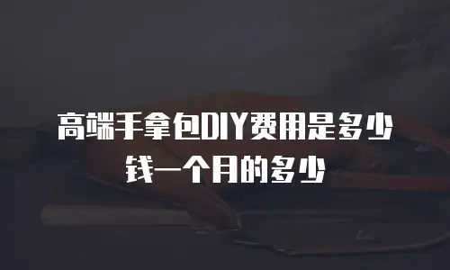 高端手拿包DIY费用是多少钱一个月的多少