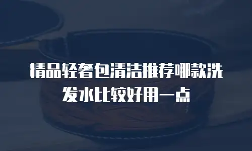 精品轻奢包清洁推荐哪款洗发水比较好用一点