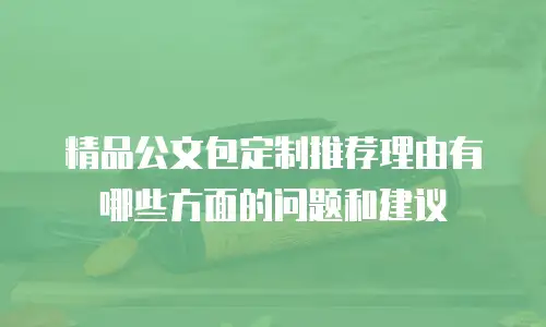 精品公文包定制推荐理由有哪些方面的问题和建议