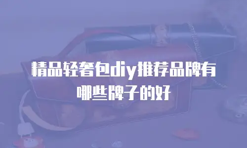 精品轻奢包diy推荐品牌有哪些牌子的好