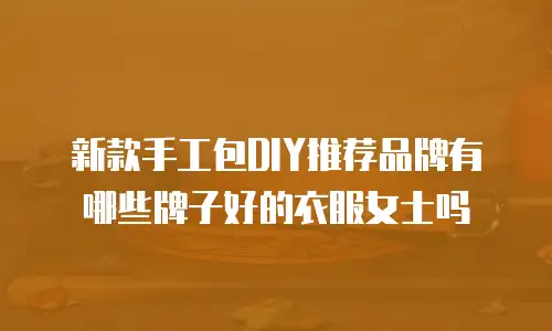 新款手工包DIY推荐品牌有哪些牌子好的衣服女士吗