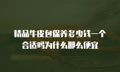 精品牛皮包保养多少钱一个合适吗为什么那么便宜