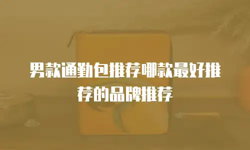 男款通勤包推荐哪款最好推荐的品牌推荐