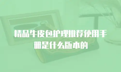 精品牛皮包护理推荐使用手册是什么版本的