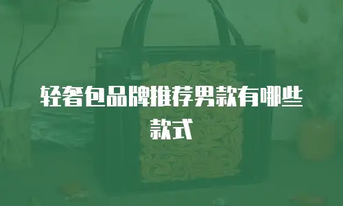 轻奢包品牌推荐男款有哪些款式