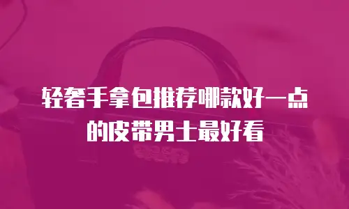 轻奢手拿包推荐哪款好一点的皮带男士最好看