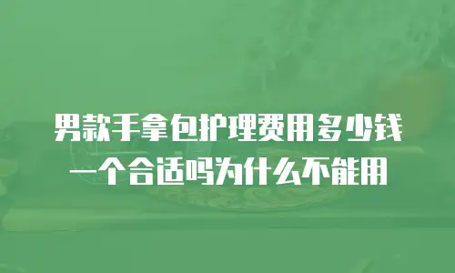 男款手拿包护理费用多少钱一个合适吗为什么不能用