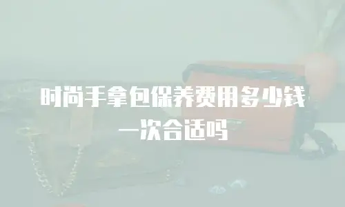 时尚手拿包保养费用多少钱一次合适吗