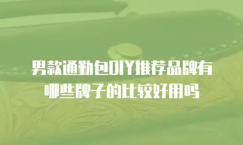 男款通勤包DIY推荐品牌有哪些牌子的比较好用吗