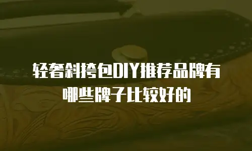 轻奢斜挎包DIY推荐品牌有哪些牌子比较好的