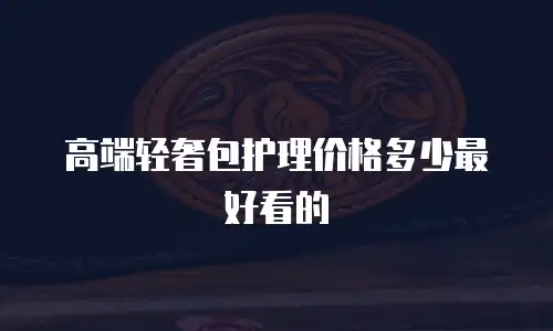 高端轻奢包护理价格多少最好看的