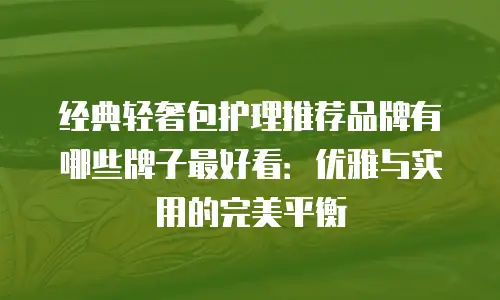 经典轻奢包护理推荐品牌有哪些牌子最好看：优雅与实用的完美平衡