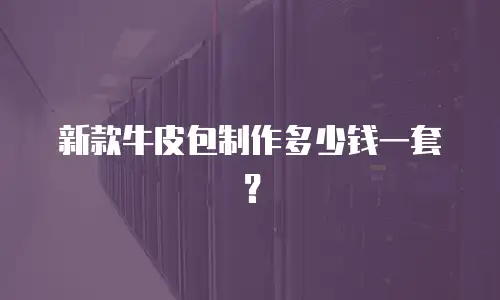 新款牛皮包制作多少钱一套？