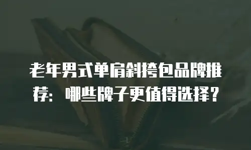 老年男式单肩斜挎包品牌推荐：哪些牌子更值得选择？