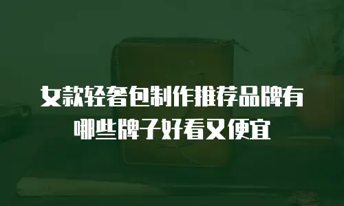 女款轻奢包制作推荐品牌有哪些牌子好看又便宜