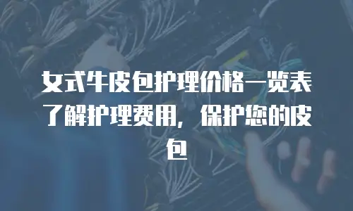 女式牛皮包护理价格一览表了解护理费用，保护您的皮包