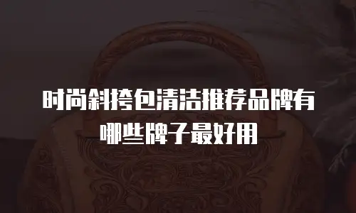 时尚斜挎包清洁推荐品牌有哪些牌子最好用