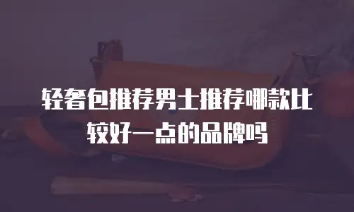 轻奢包推荐男士推荐哪款比较好一点的品牌吗