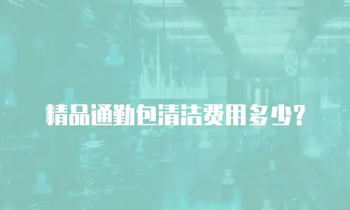 精品通勤包清洁费用多少？