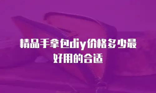 精品手拿包diy价格多少最好用的合适