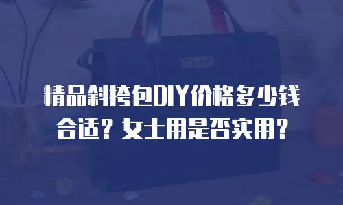 精品斜挎包DIY价格多少钱合适？女士用是否实用？