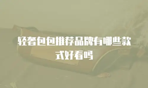 轻奢包包推荐品牌有哪些款式好看吗