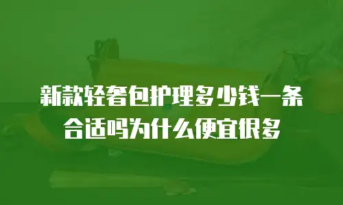 新款轻奢包护理多少钱一条合适吗为什么便宜很多