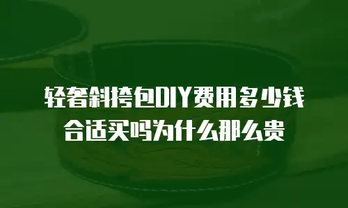 轻奢斜挎包DIY费用多少钱合适买吗为什么那么贵