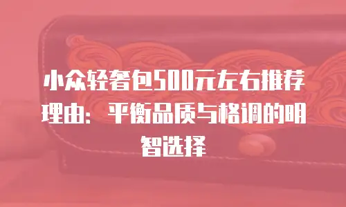 小众轻奢包500元左右推荐理由：平衡品质与格调的明智选择
