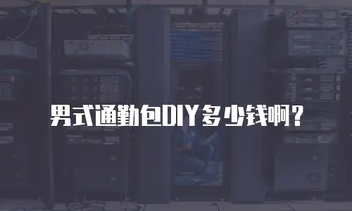 男式通勤包DIY多少钱啊？