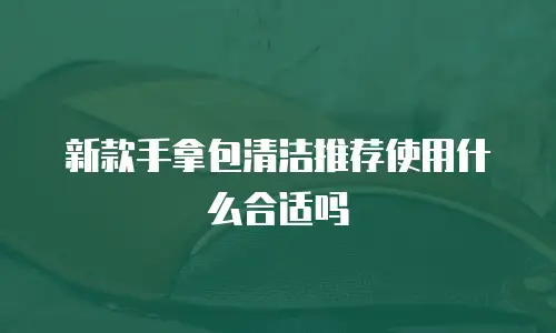 新款手拿包清洁推荐使用什么合适吗
