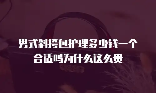 男式斜挎包护理多少钱一个合适吗为什么这么贵