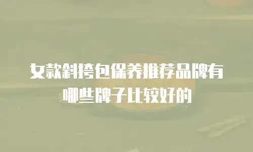 女款斜挎包保养推荐品牌有哪些牌子比较好的