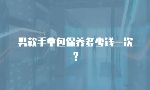 男款手拿包保养多少钱一次？