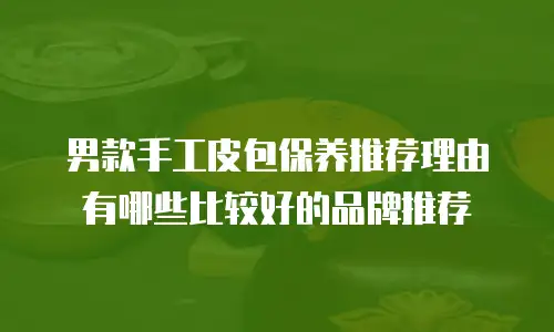 男款手工皮包保养推荐理由有哪些比较好的品牌推荐