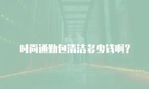 时尚通勤包清洁多少钱啊？