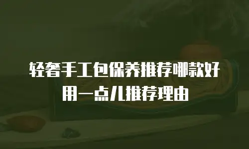 轻奢手工包保养推荐哪款好用一点儿推荐理由