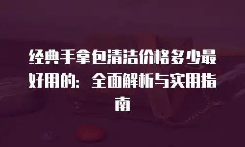 经典手拿包清洁价格多少最好用的：全面解析与实用指南